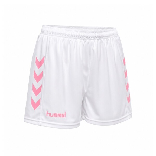 SHORT ENTRENAMIENTO MUJER BLANCO/ROSADO