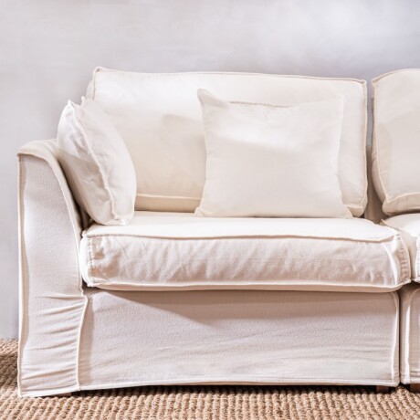 Sillón Esquinero Modulado Delfina Blanco