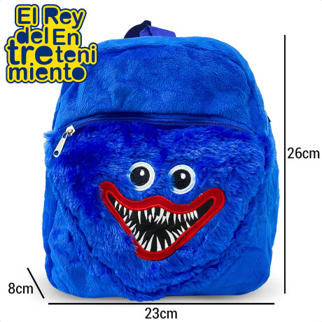 Mochila Peluche Infantil Huggy Wuggy Y Kissy Missy Azul