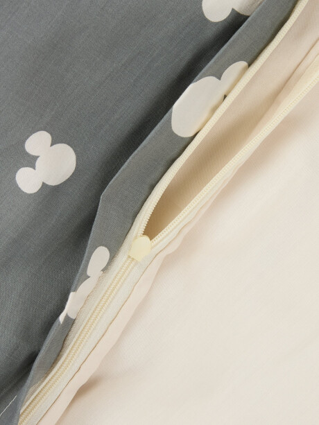Juego funda nórdica MICKEY 155x220 gris Juego funda nórdica MICKEY 155x220 gris