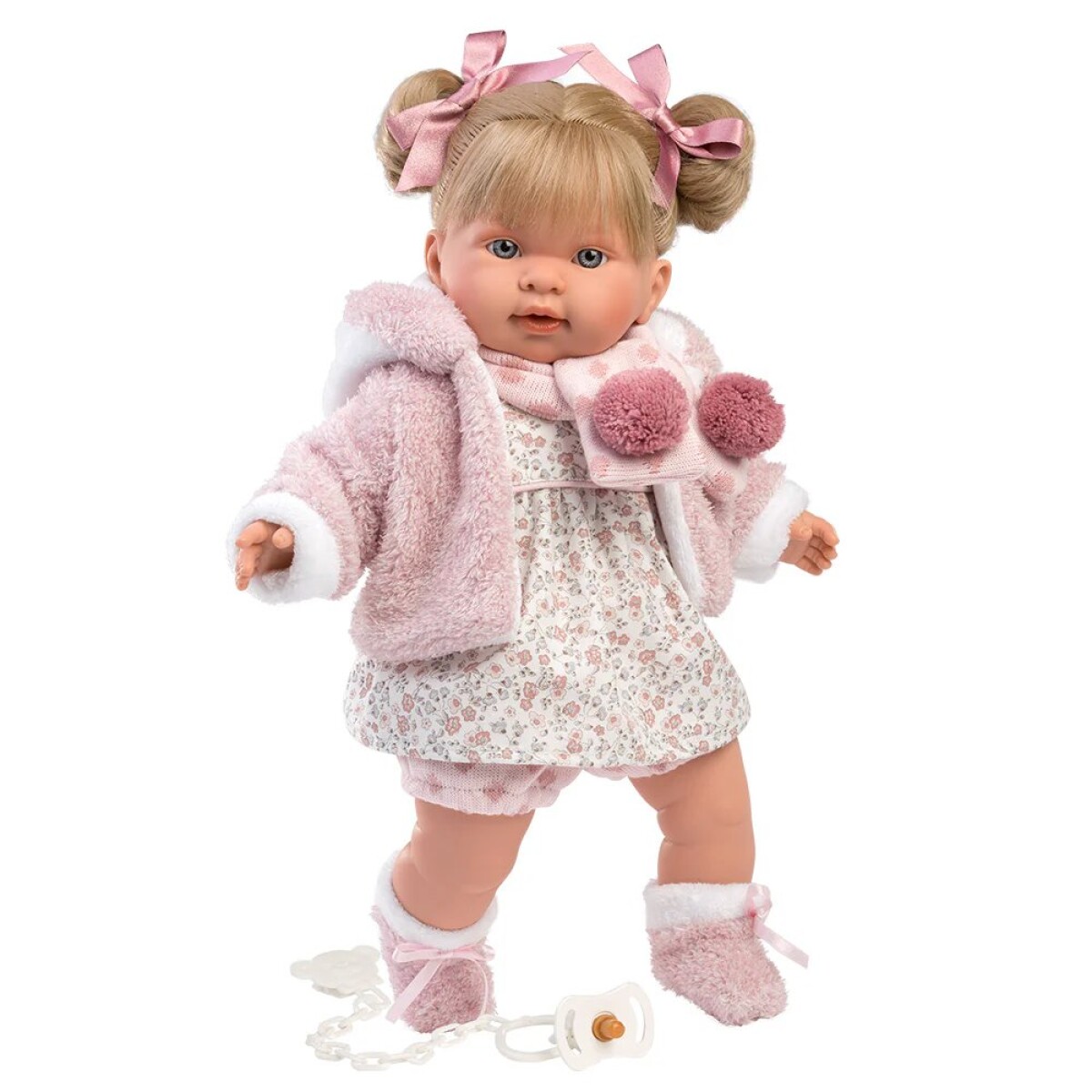 Bebe Llorens Muñeca Alexandra Llorona Vestido Abrigo 42cm - Variante Modelo Alexandra 