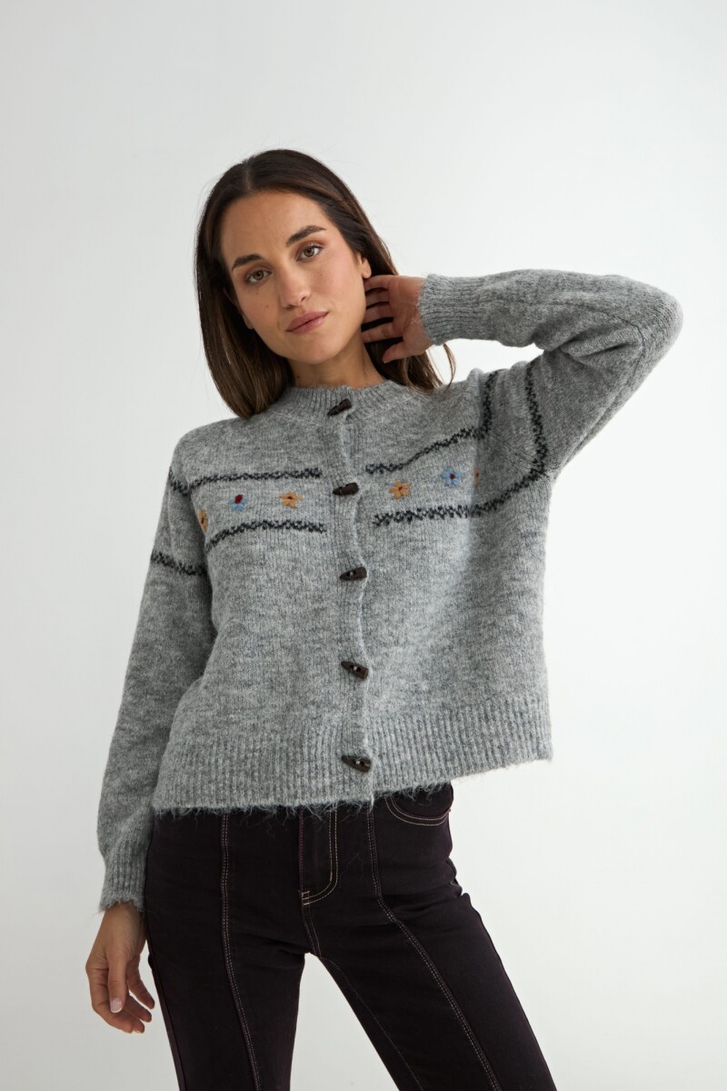 CARDIGAN CLERO - GRIS 