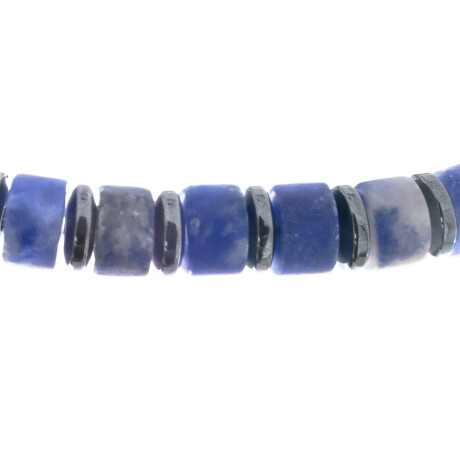 Pulsera de lapiz lázuli y hematite, FRANK. Pulsera de lapiz lázuli y hematite, FRANK.