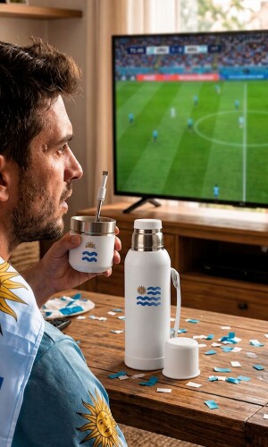 KIT MATERO ATOMIC URUGUAY BLANCO