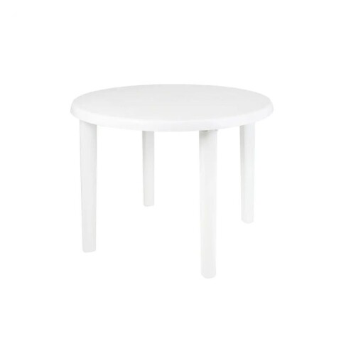 MESA DE PLÁSTICO REDONDA 90 CM MOR TONDO Blanco