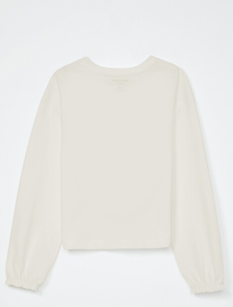 BLUSA INFANTIL CON ESTAMPA BEIGE