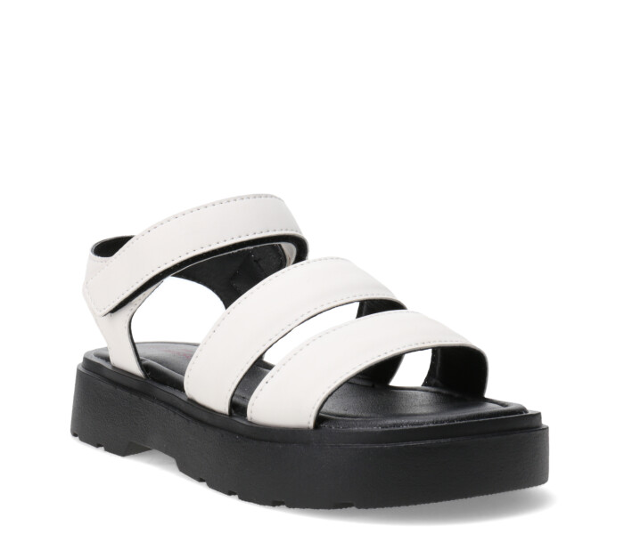 Sandalias de Niña MINI Miss Carol DRAGA con dos tiras Blanco