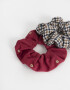 Skunzies Cuadros y Rayas Scrunchie - Combinacion Bicolor