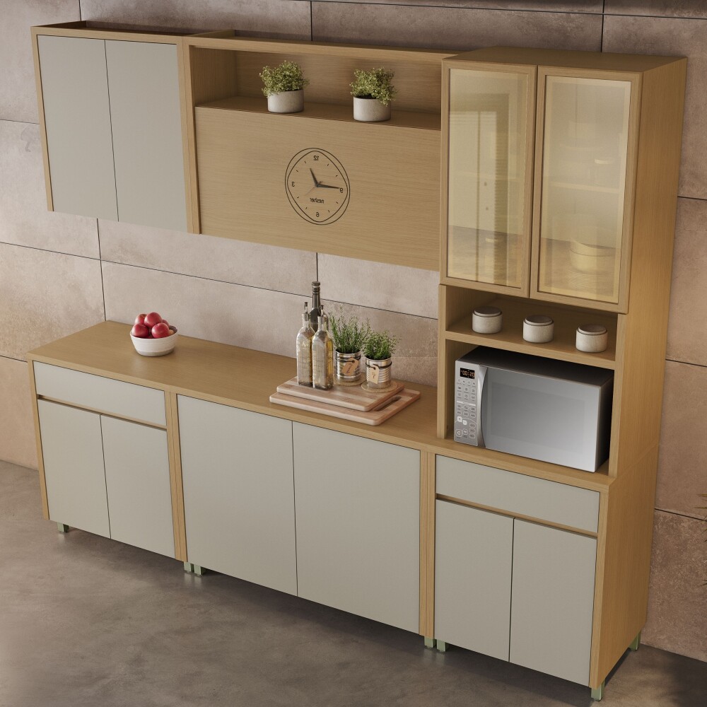 Bajo Mesada 2 Puertas Condessa Marron/Gris Bajo Mesada 2 Puertas Condessa Marron/Gris