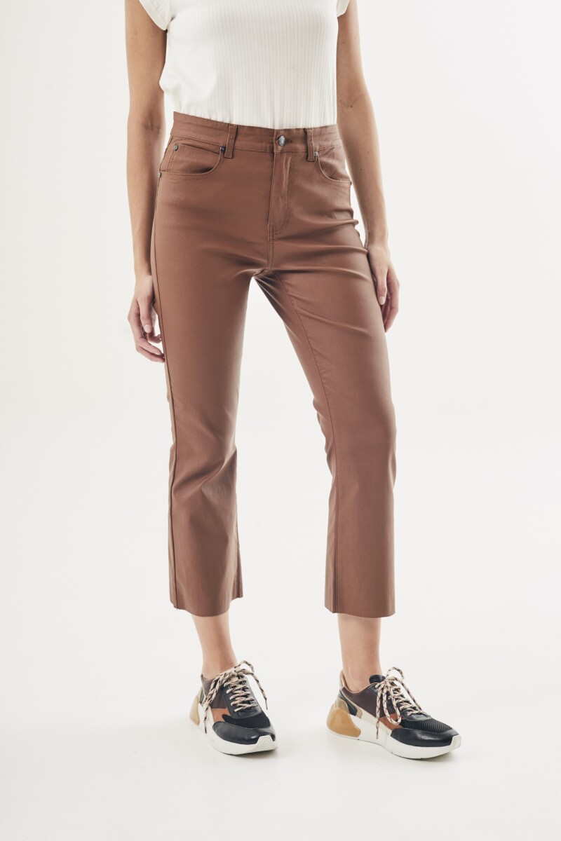 Waxed Crop Flare - Camel 