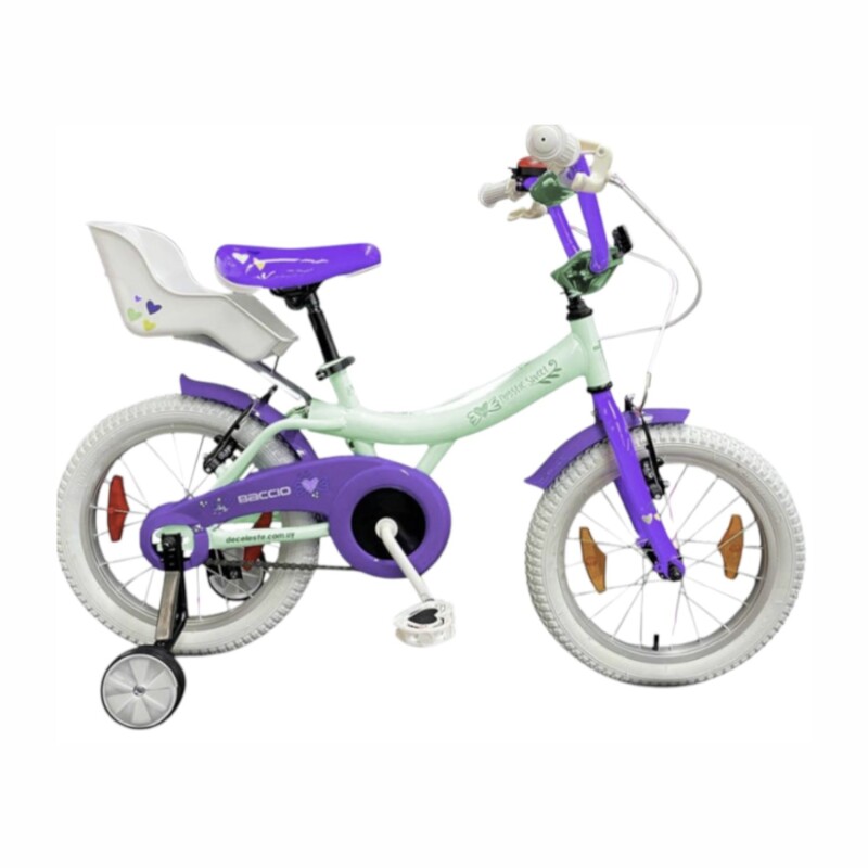 Bicicleta Baccio Mystic Sweet rodado 16 VERDE/VIOLETA