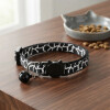 Collar Para Gatos Animal Print Con Cascabel NEGRO