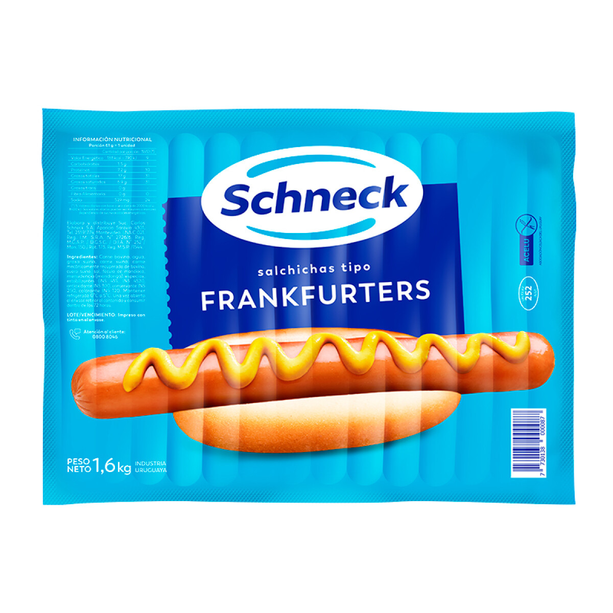 Frankfruters Schneck Largos - x 27 unidades 