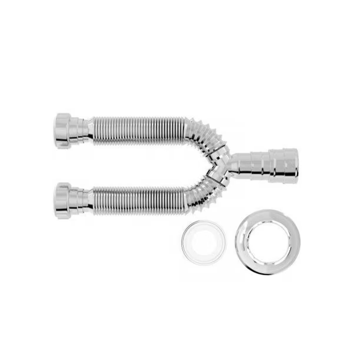 Sifón Extensible Cromado Doble Blukit 