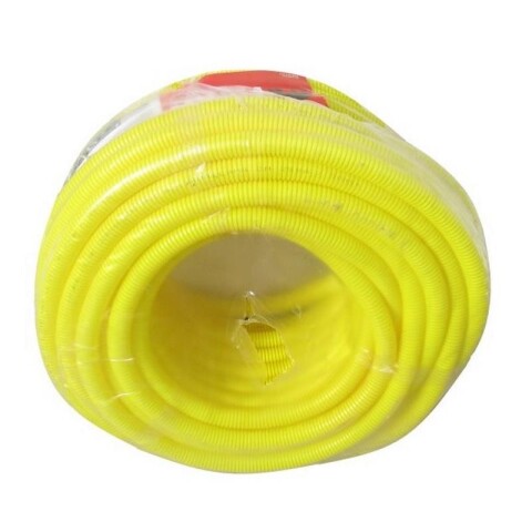 CAÑO CORRUGADO ANTILLAMA 25 MM 50MTS. AMARILLO TITAN CAÑO CORRUGADO ANTILLAMA 25 MM 50MTS. AMARILLO TITAN