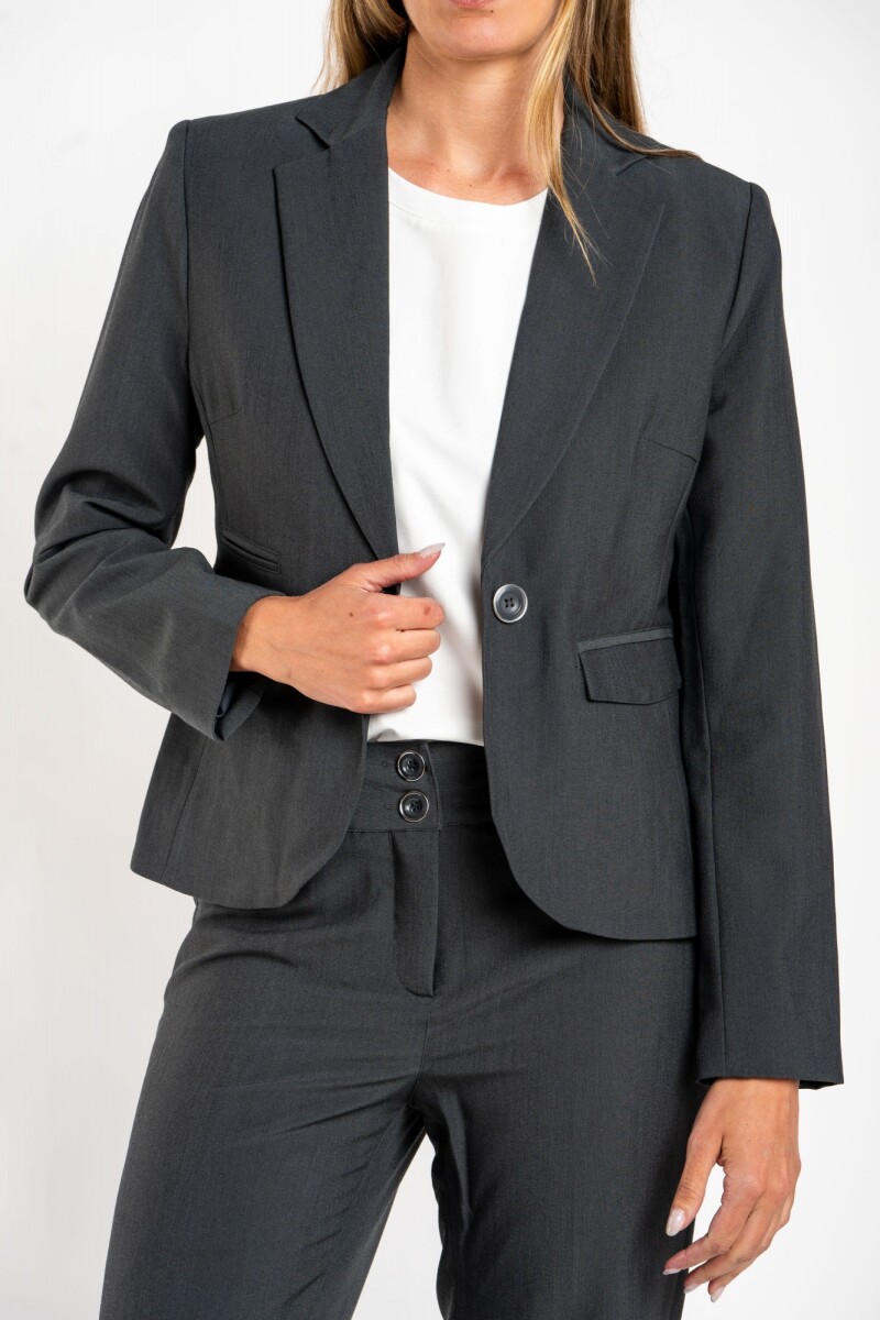 Blazer L.ejecutiva - Gris Melange 