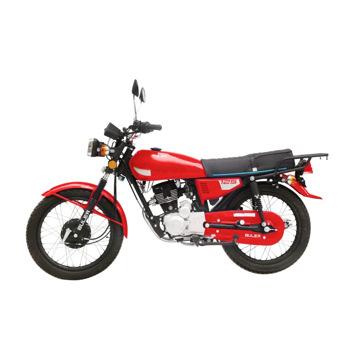 Motocicleta Buler Cobra 125cc - Rayos - Rojo 