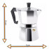 Cafetera Italiana Para 3 Tazas Aluminio Café Desayuno Cafetera Italiana Para 3 Tazas Aluminio Café Desayuno