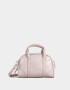 Bowling Noche Cartera Bowling Efecto Croco - Violeta Lila