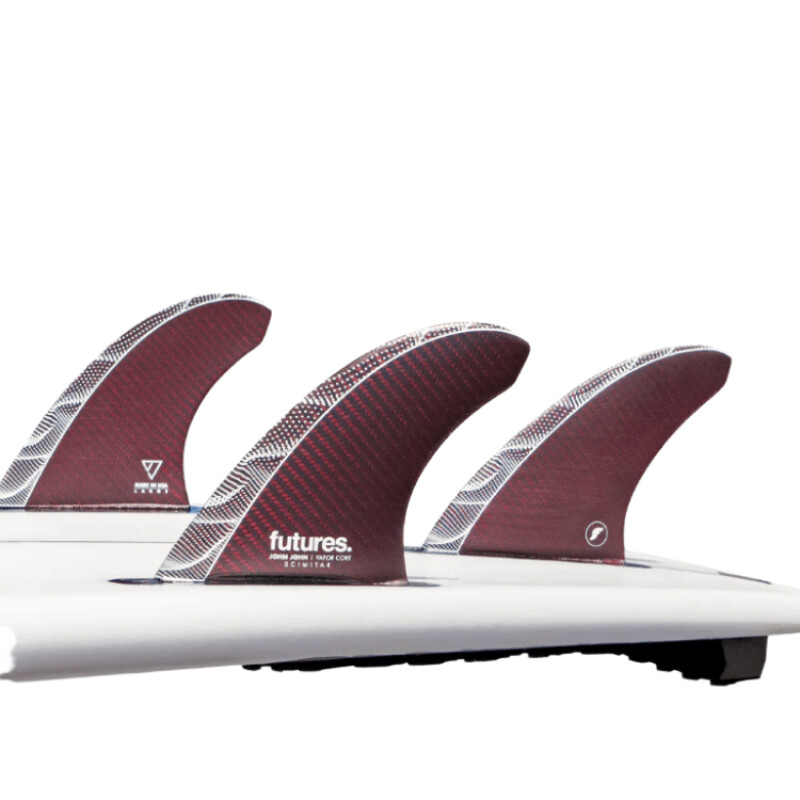 Quilla Futures John John Florence Scimitar Large L - Rojo Quilla Futures John John Florence Scimitar Large L - Rojo