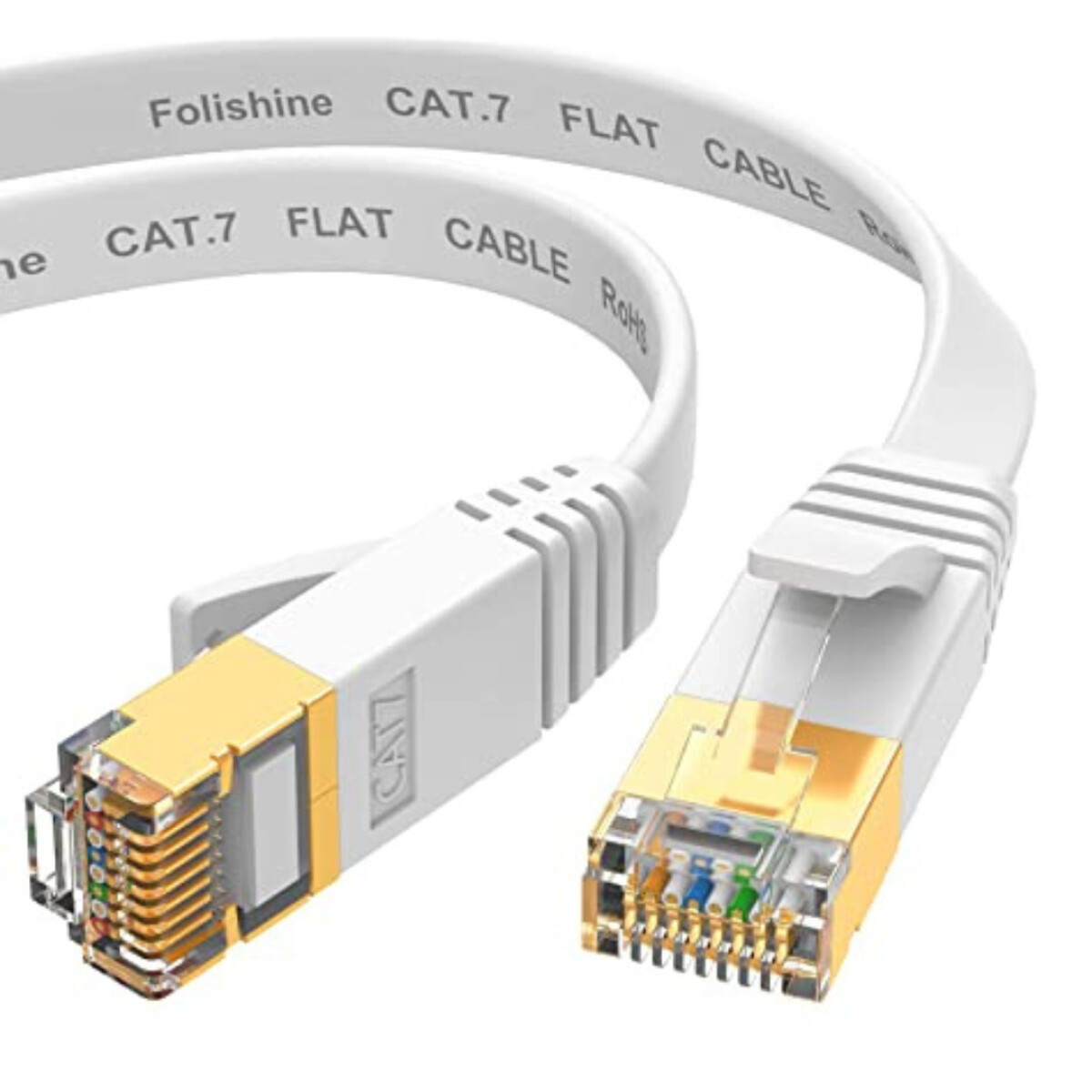 Cable De Red Ethernet Internet 20 Metros Rj45 Cat 7 Plano 