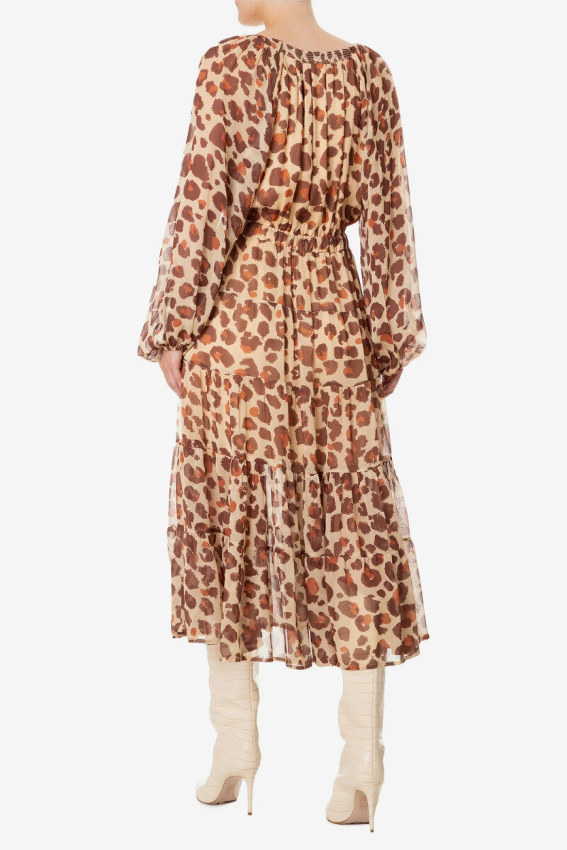 VESTIDO OVER Animal Print