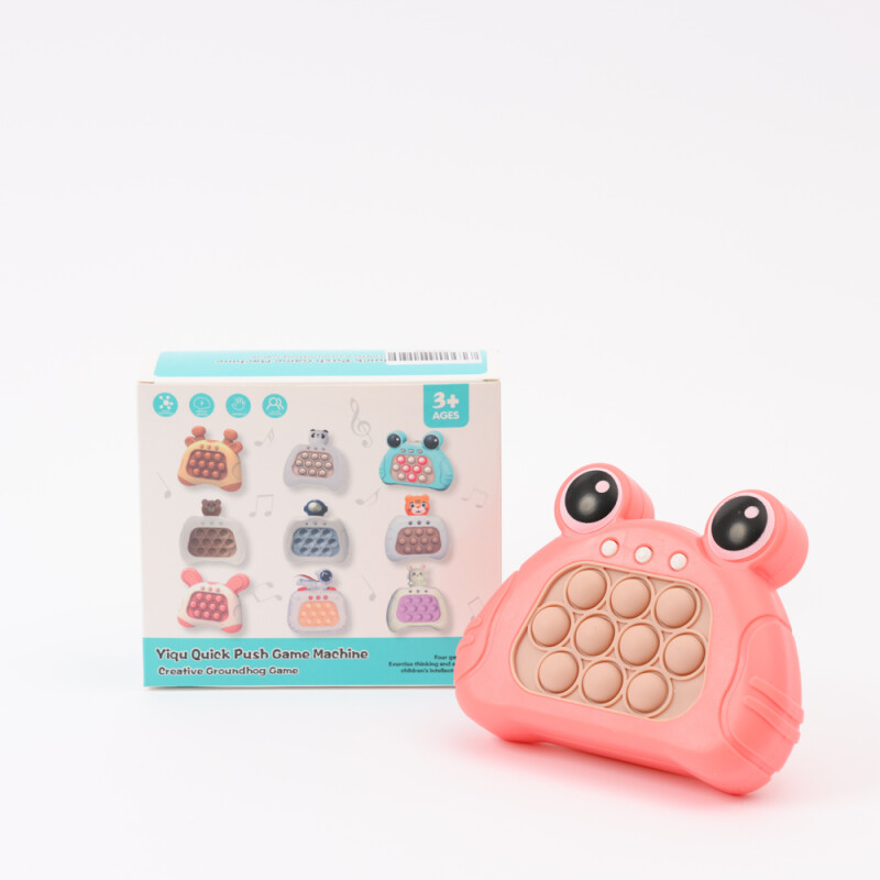 Juego para niños interactivo POP IT electrónico diseño rana Rosa Juego para niños interactivo POP IT electrónico diseño rana Rosa