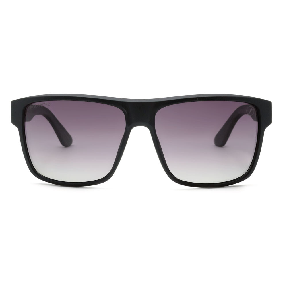Lentes De Sol Bambu E Madeira Cuadrado - Unisex Gradiente/Negro