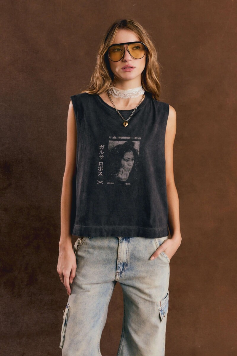 MUSCULOSA JAPAN Negro