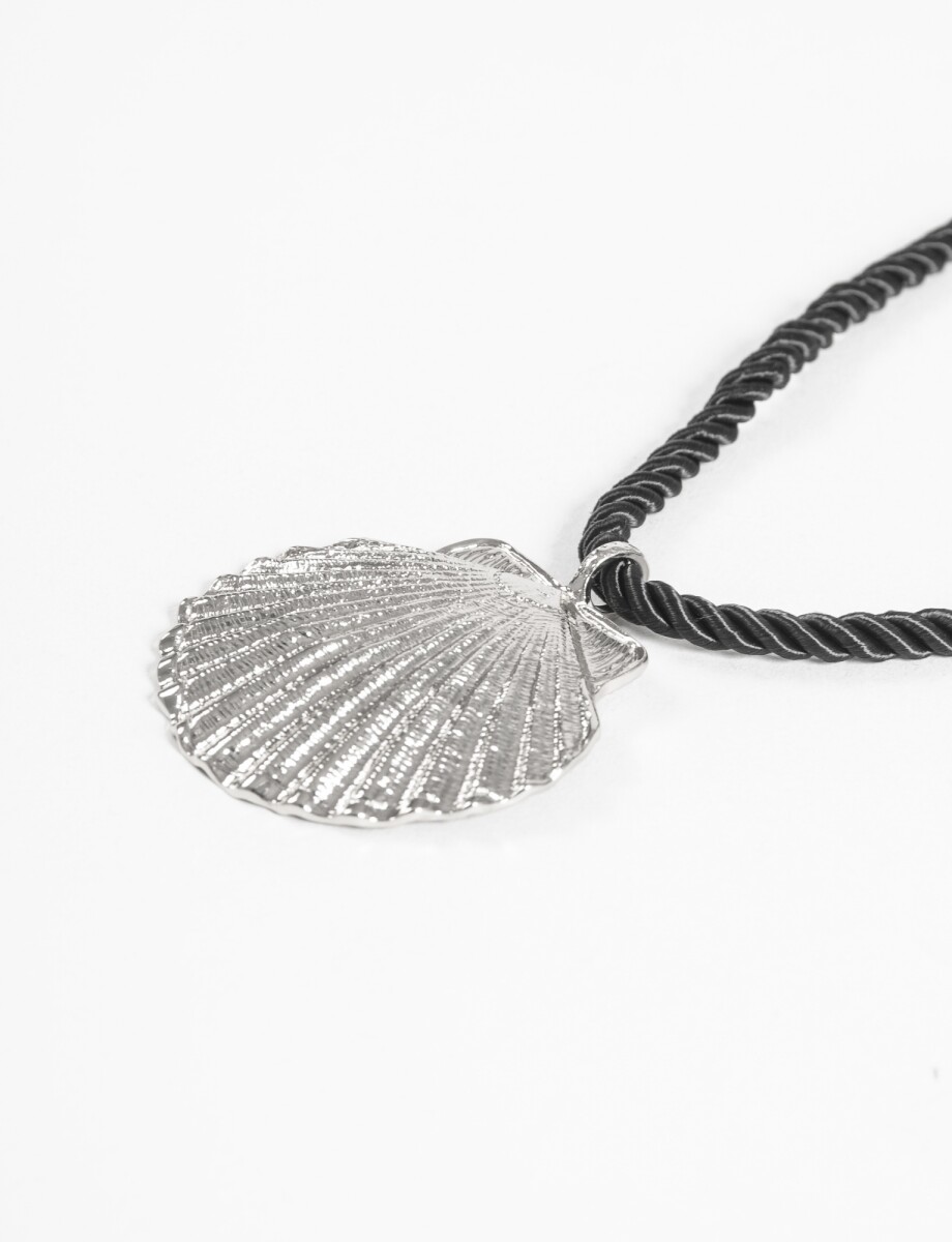 Collar cord dije mar - plateado 