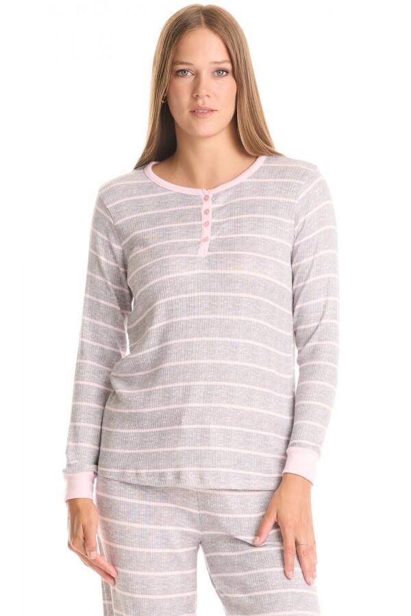 Pijama Con Pantalon GRIS/MULTI