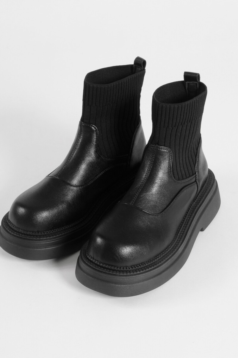 Botas caña elastizada negro