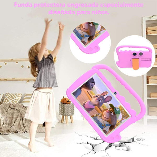 Tablet Infantil Kids 2+2gb Ram 32gb Con Lápiz ROSADO