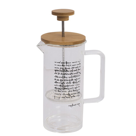CAFETERA BAMBU-Y-VIDRIO TRANSPARENTE K-7306 360ML