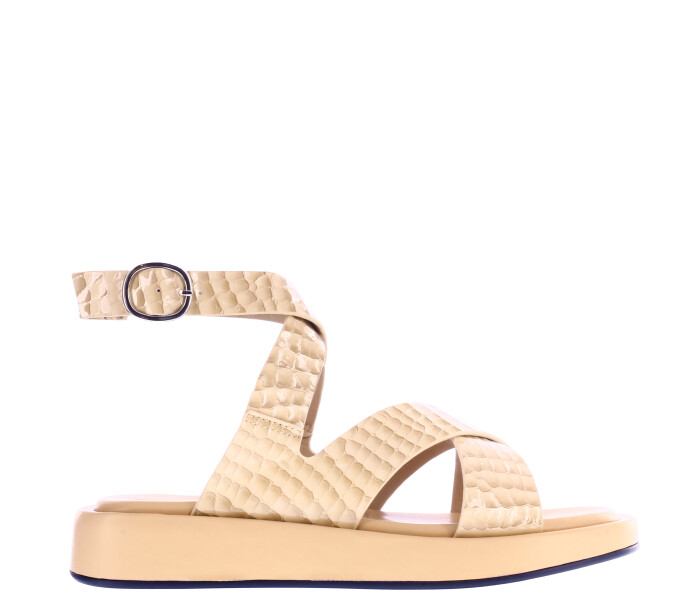 Sandalias de Mujer Miss Carol DALA simil croco Beige