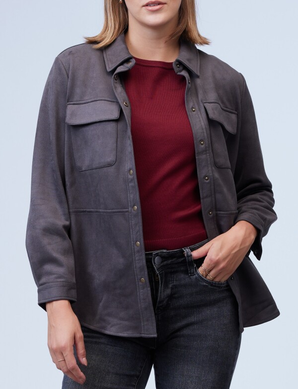 Sobrecamisa Suede GRIS