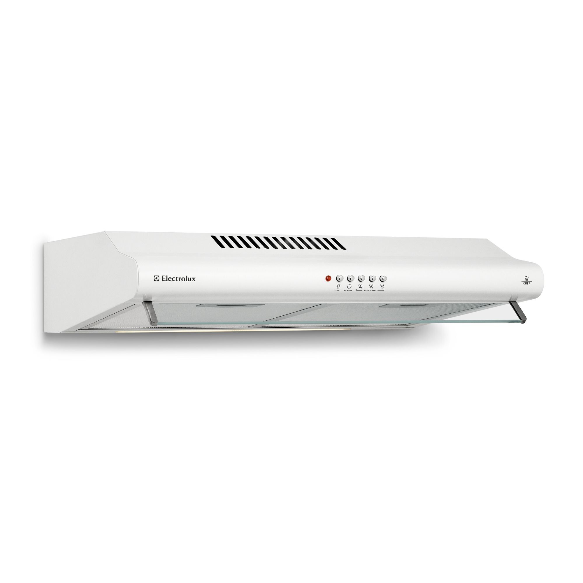 Вытяжка Electrolux горизонтальная 90 см, белая