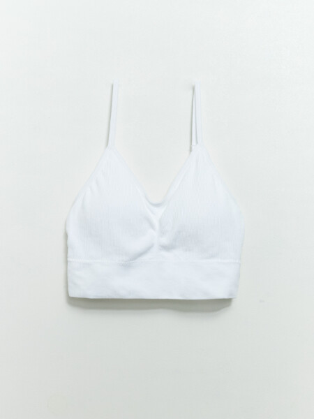 Top ancho microfibra Blanco