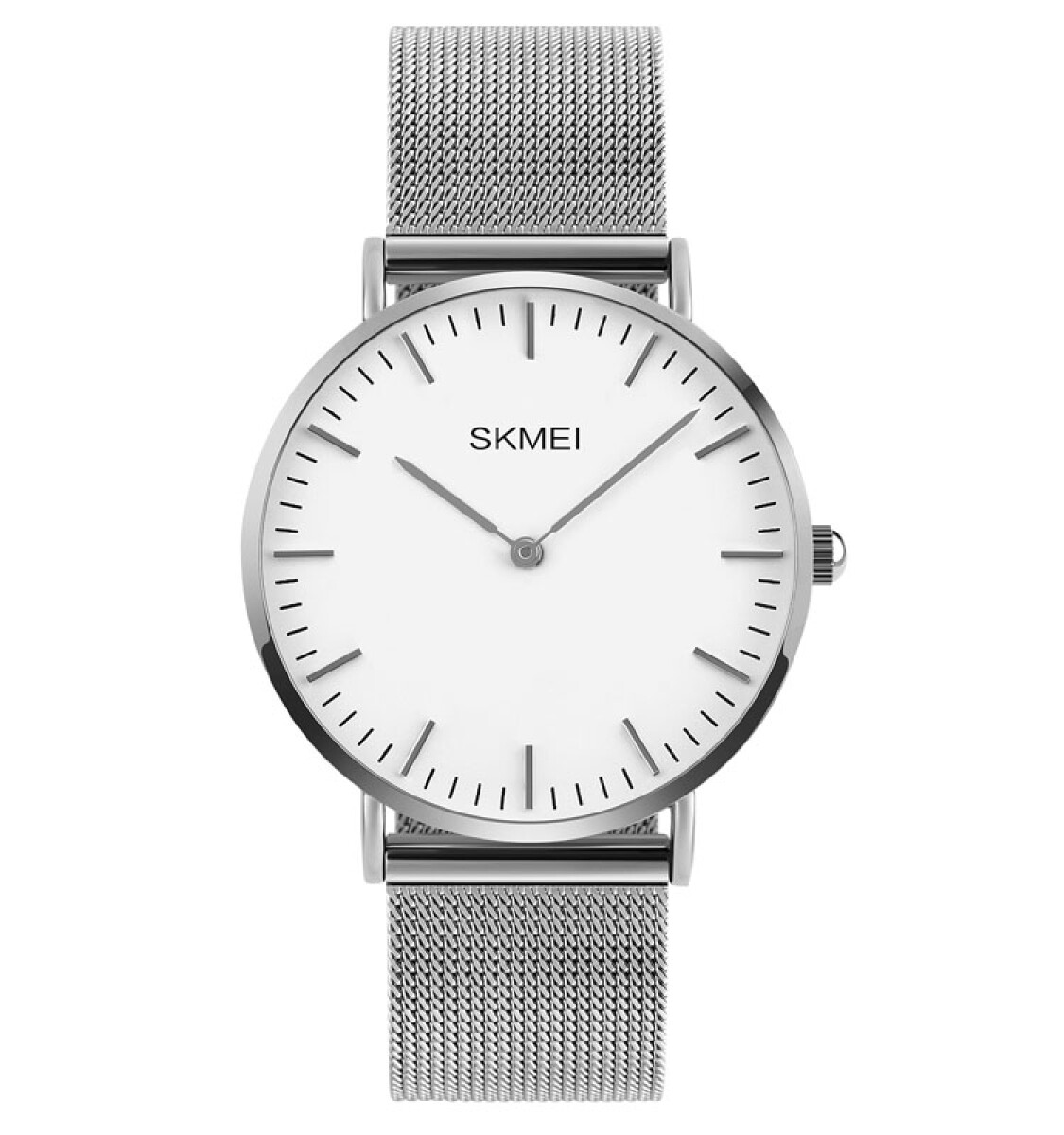 Reloj Skmei Q028SI Unisex Analógico Minimalista Plateado - Plateado 
