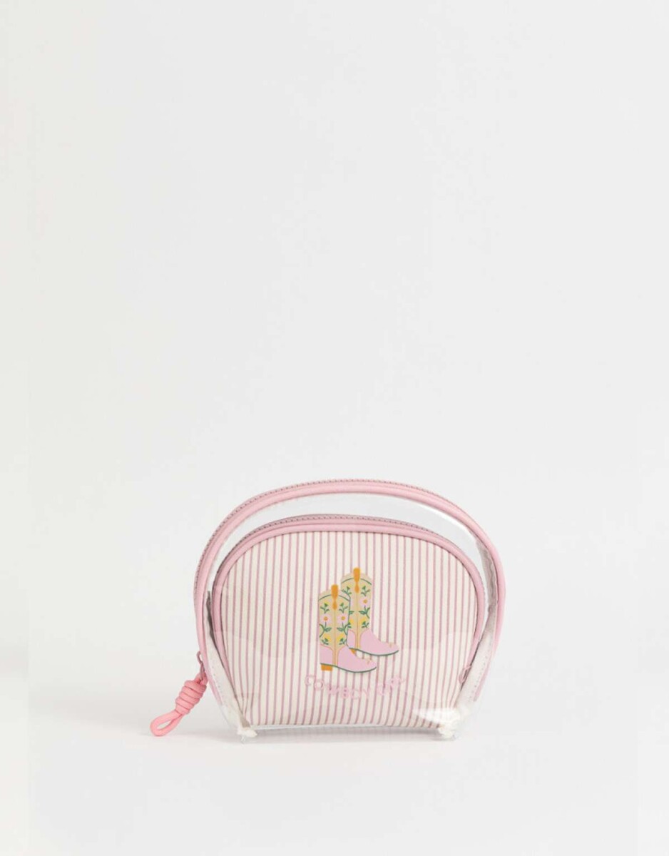 Set De Portacosméticos - Estampado Rayas 