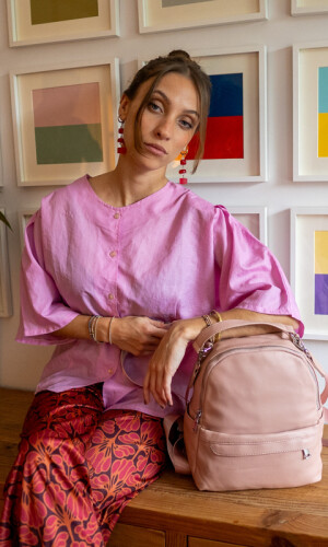 MOCHILA RAVENA ROSA PALO