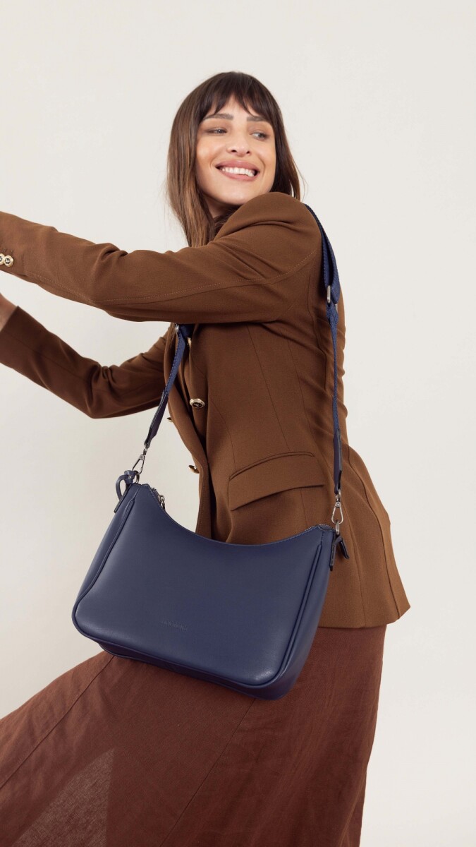 BANDOLERA MORRAL EVANGELINA - AZUL NOCHE 