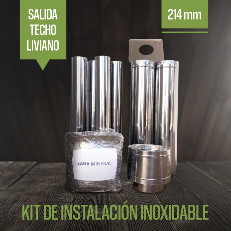 Kit inox #430 214mm Por techo liviano