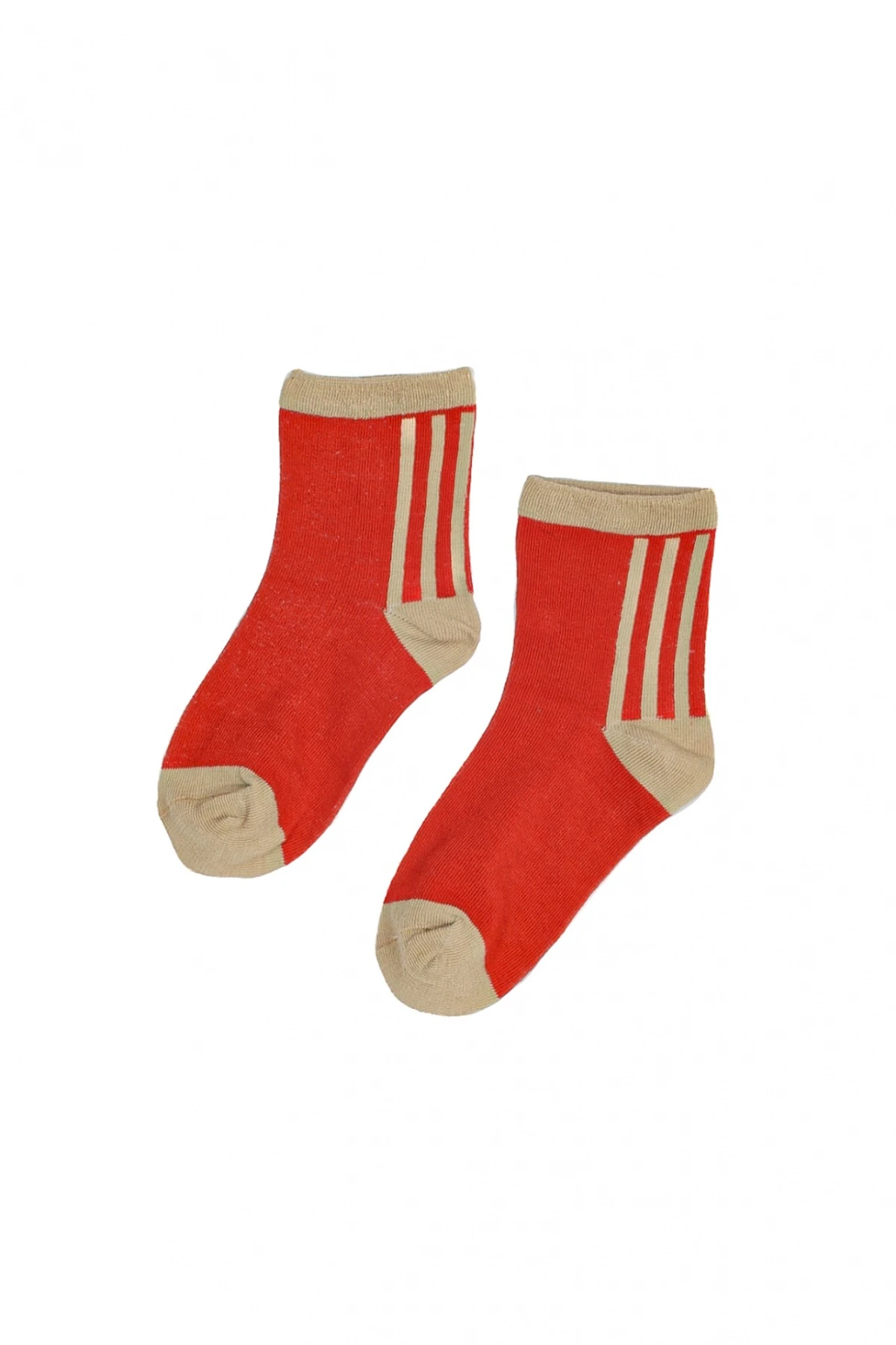 Medias Kids Bloque Color Rojo