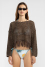 FRINGES SWEATER Chocolate