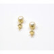 6 Mm Caravanas Oro 18K Y Perlas De Cultivo 6 Mm Caravanas Oro 18K Y Perlas De Cultivo