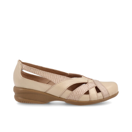 SANDALIAS CUERO FEVI BEIGE