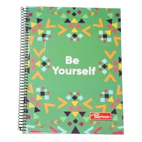 CUADERNOLA PAPIROS STD 100 HOJAS TAPA BE YOURSELF