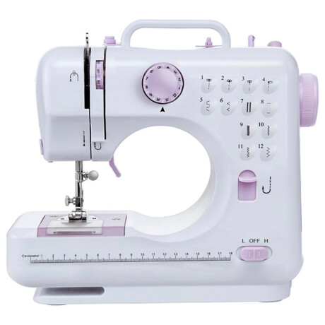 Mini Máquina de Coser Multifunción 12 Puntas SM-505A BLANCO