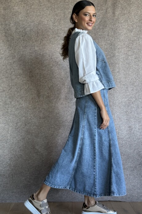Pollera Mónaco Sky Blue